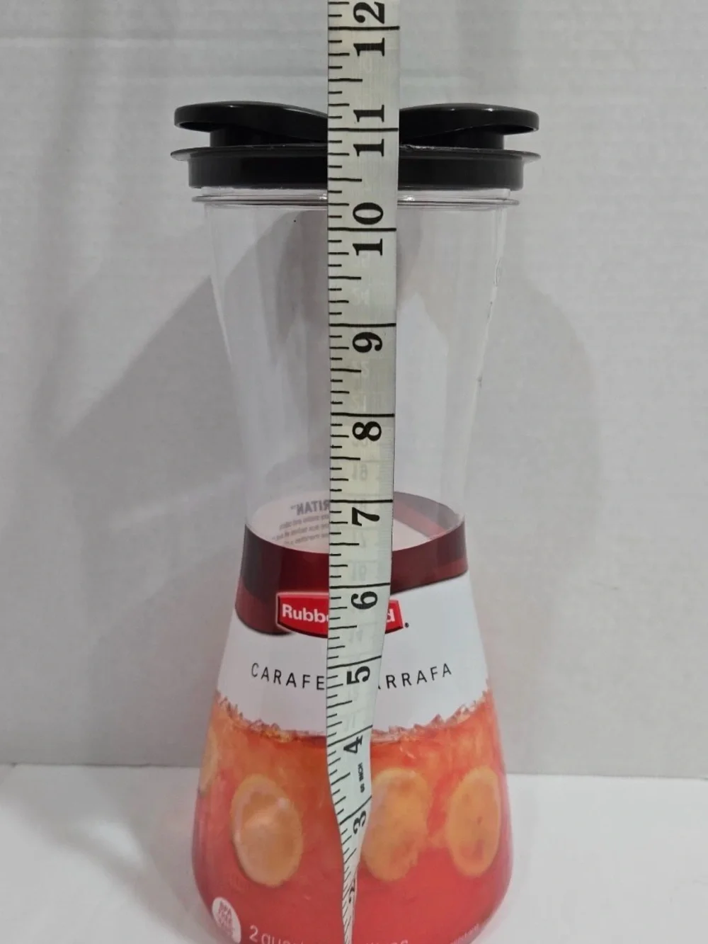 New Rubbermaid 2 qt Carafe Leak-Proof Lid BPA Free Shatter Resistant Clear 11.5
